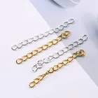 50 шт., серебристые и золотистые серьги-удлинители