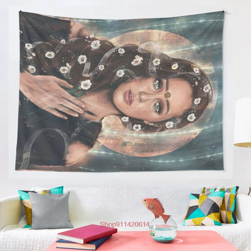 

Commander tapestry Yoga Buddha Indian Mandala Tapestry Wall Hanging Boho Decor Macrame Hippie Witchcraft