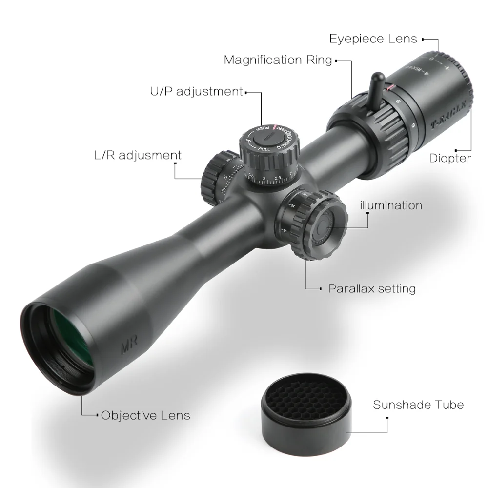 Тактический прицел MR Pro 4-16X44SFIR FFP первый Focal Plane Hunting Air Riflescope R & G освещенные