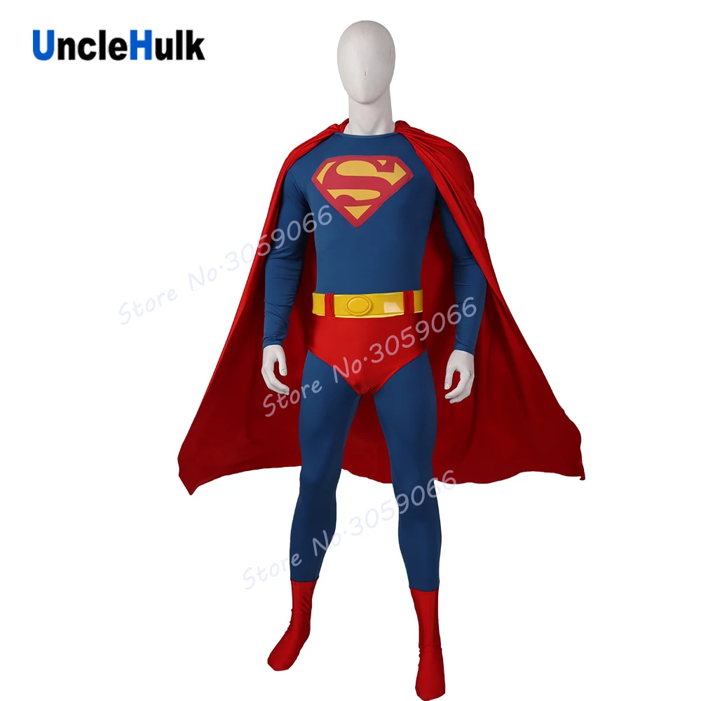 Суперкостюм для косплея костюм из фильма версии 1978 комбинезон спандекса с поясом