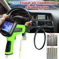 hd adjustable endoscope camera car air conditioner cleaner waterproof 4 3 inch led lights handheld inspection borescope washer