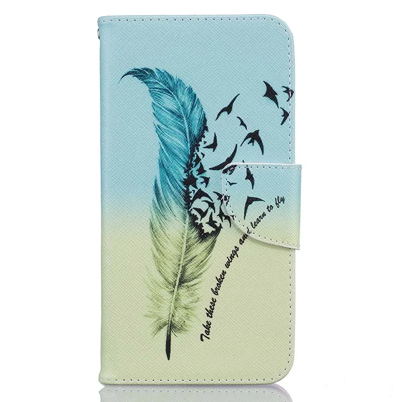 Feathers and Birds Biencaso цветок дерево с дизайном "Жираф" из искусственной кожи чехол-бумажник с крышкой удерживаемой магнитом чехол для Motorola Moto G4 G5 G5S G6 плюс Fundas - Цвет: Feathers and Birds