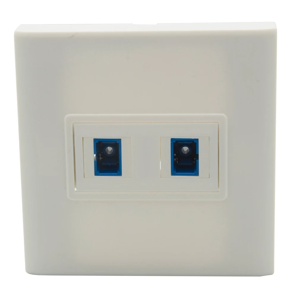 

Европейский стиль 86 2 порта SC волоконная Женская и Женская настенная пластина