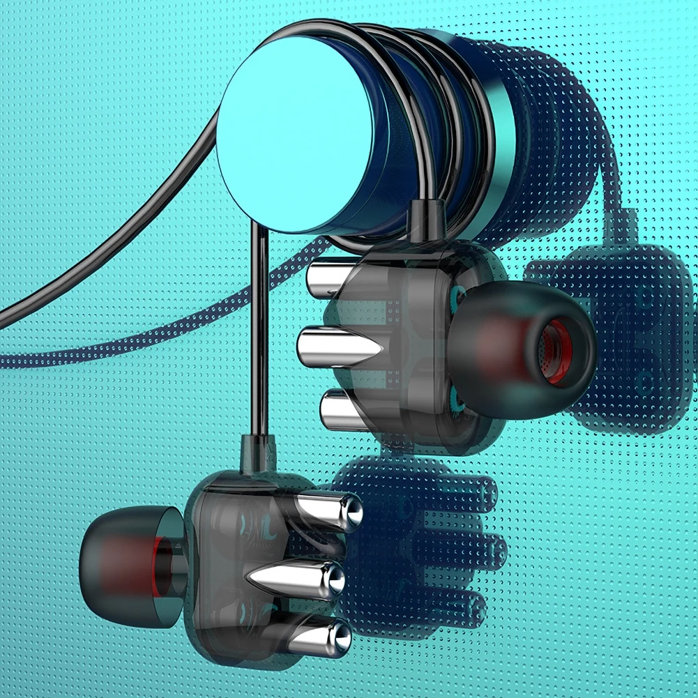 

In-ear Dual Coil Heavy Bass HiFi Sound Sport Earphone with Microphone for HUAWEI