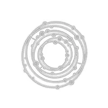 3D змеиная линия круглая рамка металлические Вырубные штампы для