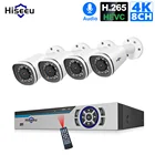 Камера видеонаблюдения Hiseeu 4K, 8 Мп, 8 каналов, NVR, POE, IP