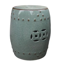 crack porcelain jindezhen bathroom dressing ceramic garden stool chinese ceramic drum stool chinese stool