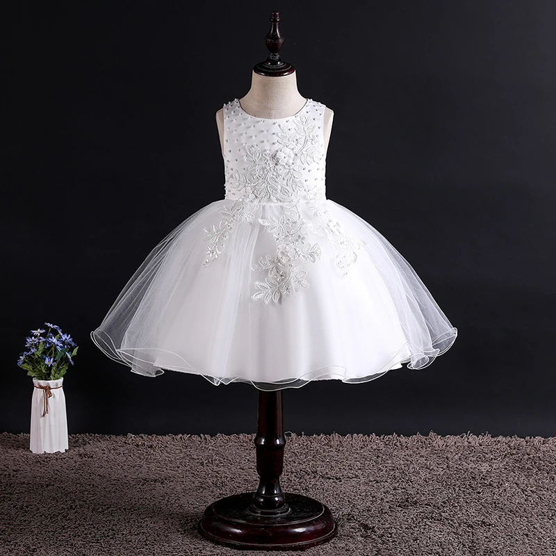 Princess Dress Flower Girls Children Clothing Kids Party For Girl Clothes 2020 Lace Sequins Formal Evening Wedding Gown Tutu | Детская