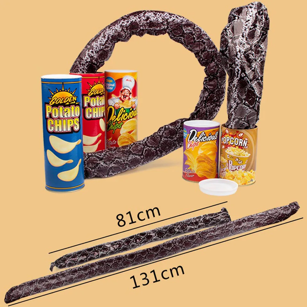 Змейки шутка игрушка волшебный картофель змея чипы банки трюки страшный фри