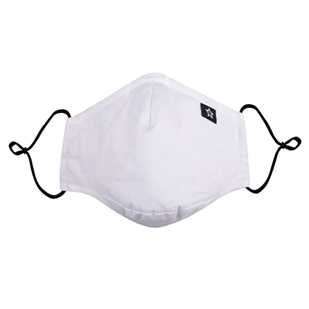 1 шт. белые многоразовые маски против пыли из хлопка для лица рта крышка взрослых