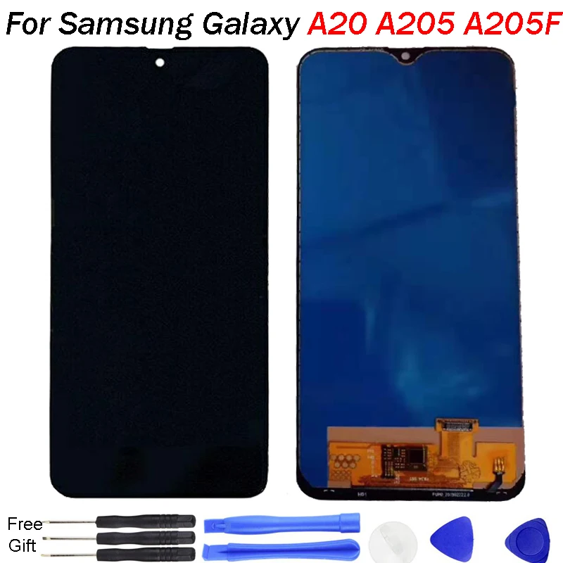 Дигитайзер сенсорного экрана в сборе для Samsung A20 2019 ЖК дисплей A205 сменный TFT A205/DS