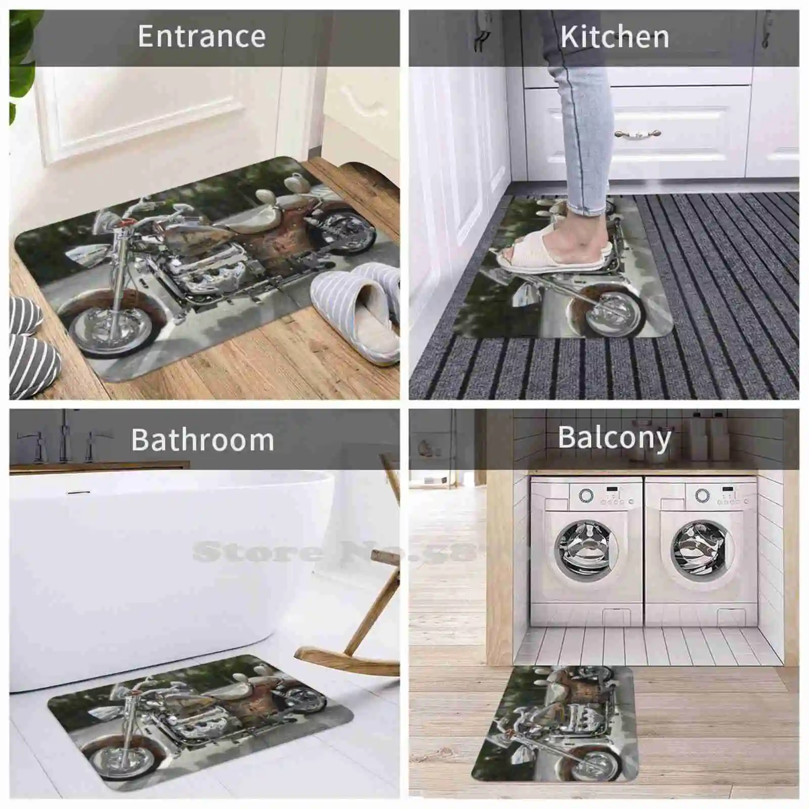 2-х колесный местный красивый 3-х размерный домашний ковер комнатный мотоцикл на