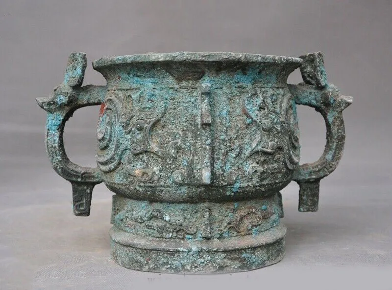 Свадебные украшения 11 авиапочту Китая (China Чжоу бронзовая фигурка периода