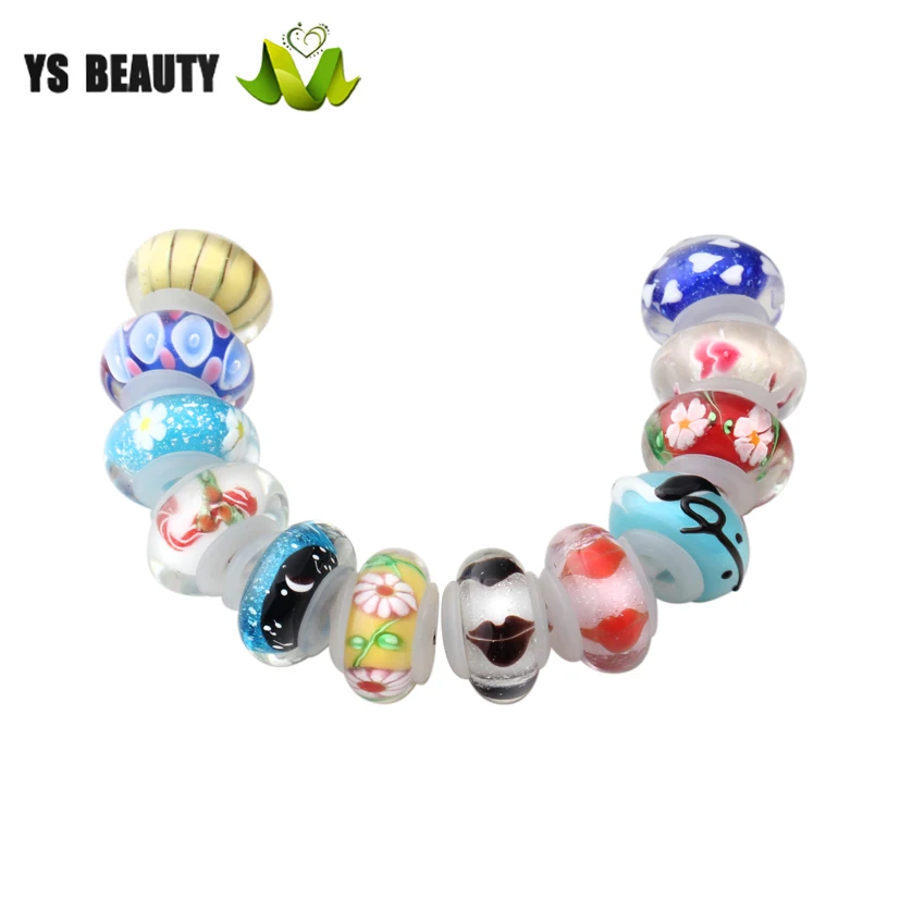 Силиконовые кольцевого сердечника большое отверстие стеклянные чешские бусины