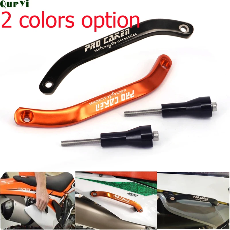 Motorcycle Grab Handle Bar Rear Seat Pillion Passenger  Rail Sport Motorcycle  For 125 250 300 350 450 500 EXC SX EXCF SXF 16-17