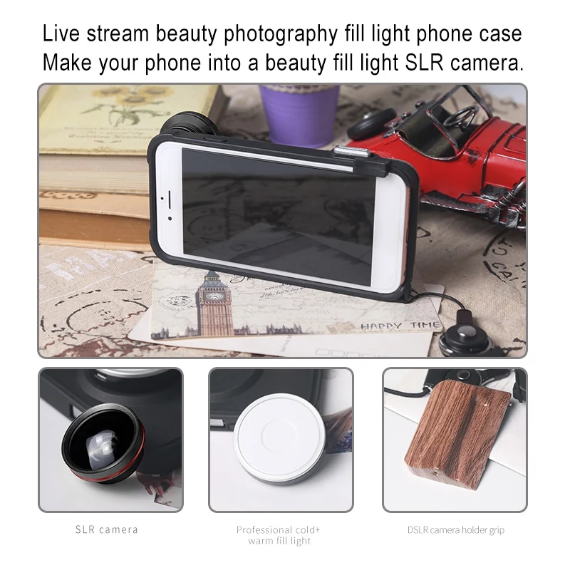 Профессиональный 180 градусов Рыбий глаз широкоугольный объектив Телефон чехол