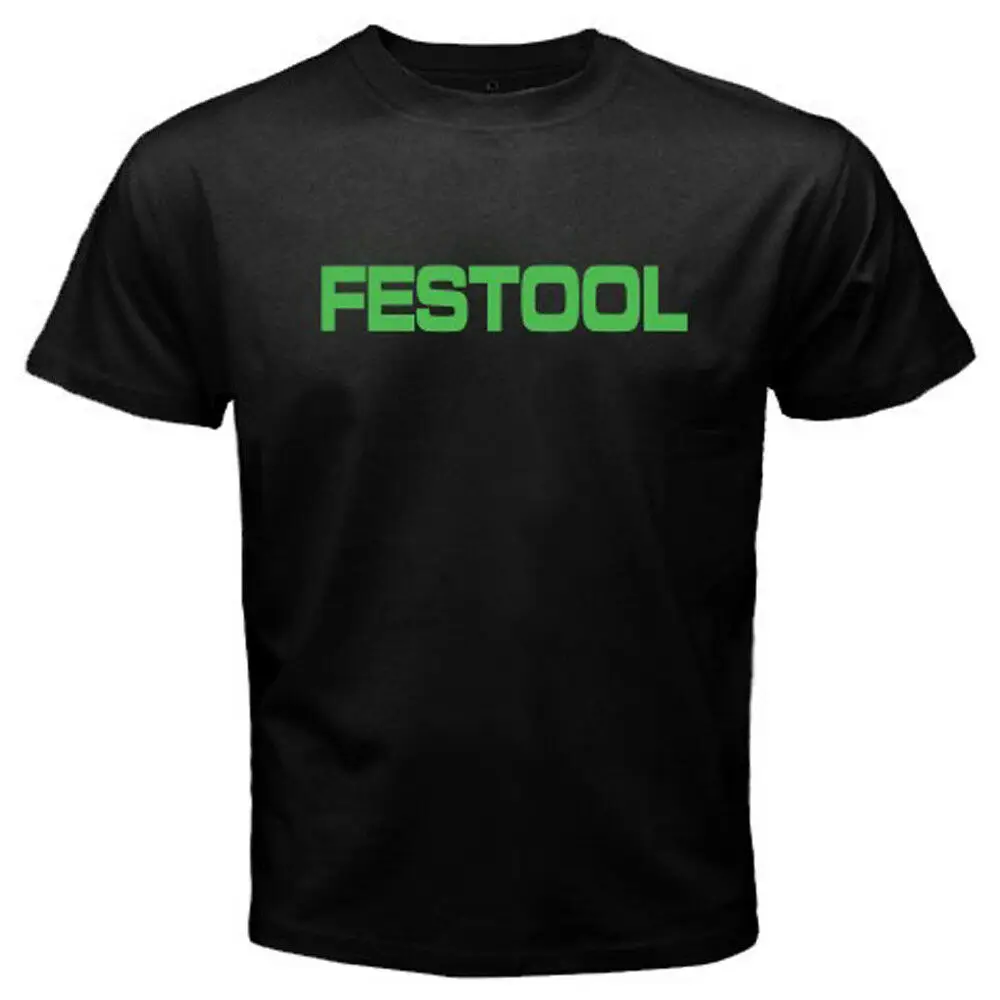 Новый Festool инструменты логотип мужская Черная футболка Размер S-3XL |