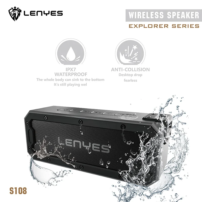 IPX7 Водонепроницаемая портативная TWS C Беспроводная колонка Bluetooth V4.2 стерео бас