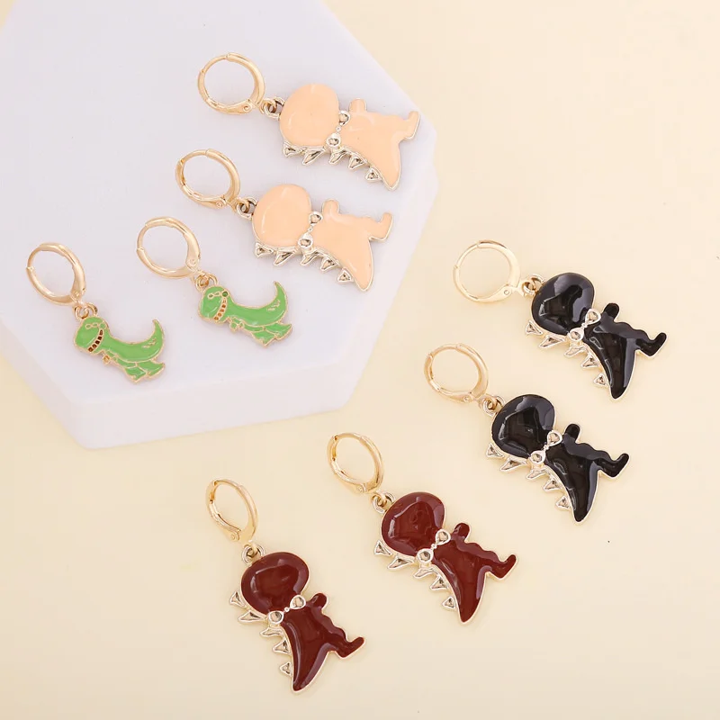 

Animal Dinosaur Drop Earrings for Women Acrylic Personalized Crystal Pendant Earrings Jewelry Gifts