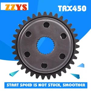 startup disk overrun clutch assembly for honda trx450 crf450x for asiawing ld450 engine starter gear atv scooter part trx ld 450 free global shipping