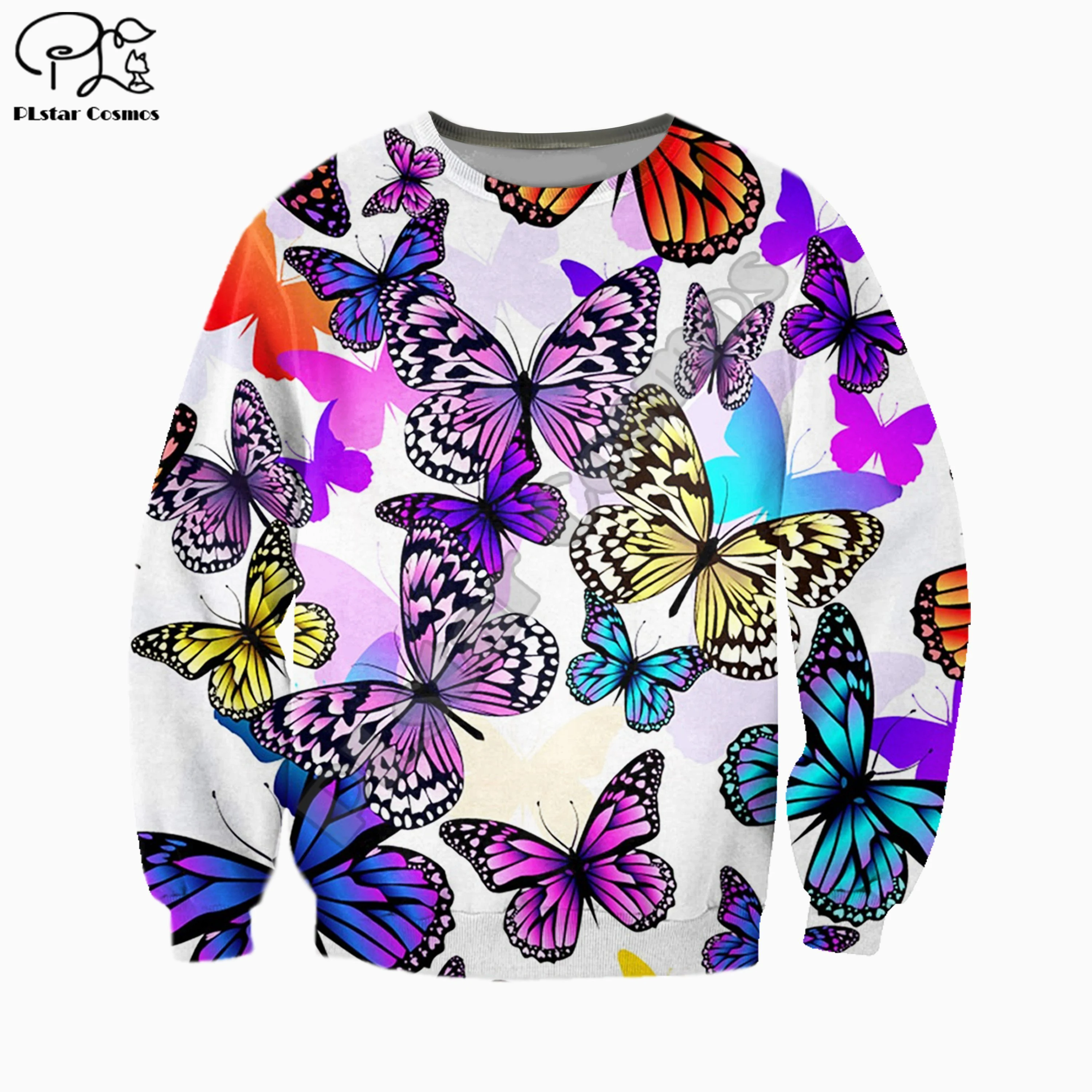 

PLstar Cosmos 3DPrint Animal Butterfly Colorful Newfashion Unisex Men/Women Harajuku Streetwear Funny Hoodies/Sweatshirt/Zip A-9