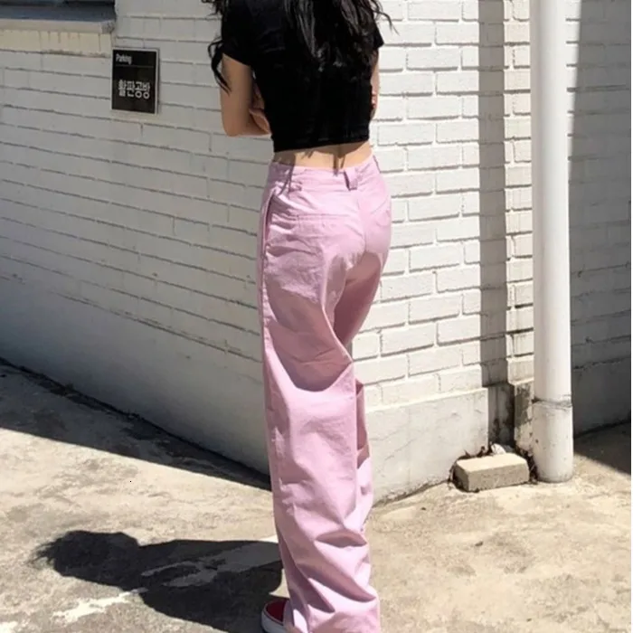 

WICCON Ins Fashion Hot Sale Women Trousers High Waist Solid Color Casual Korean Style 2021 Autumn Female Pants