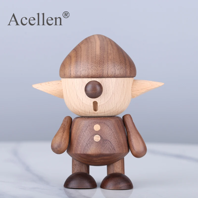 Скандинавский Деревянный Французский бульдог статуя Хоббит статуэтки домашний