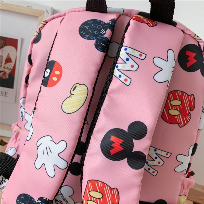 Disney Minnie нейлоновые рюкзаки большой емкости Микки Маус модный студенческий