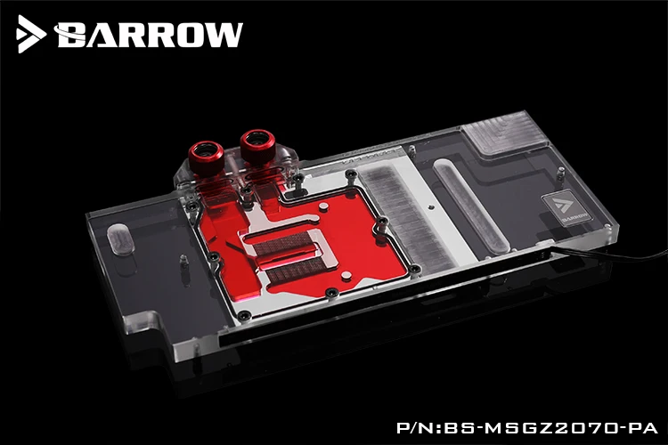 Барроу водоблок использовать для MSI RTX2070 GAMING Z 8G/GAMING X 8G/ARMOR 8G/Поддержка оригинальной задней панели 5V 3PIN Header RGB