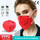 50 шт. защитные маски для взрослых FFP2 NR 5-слойная фильтрующая полумаска Для Лица Многофункциональная Пыленепроницаемая Anti-PM2.5 разные цвета
