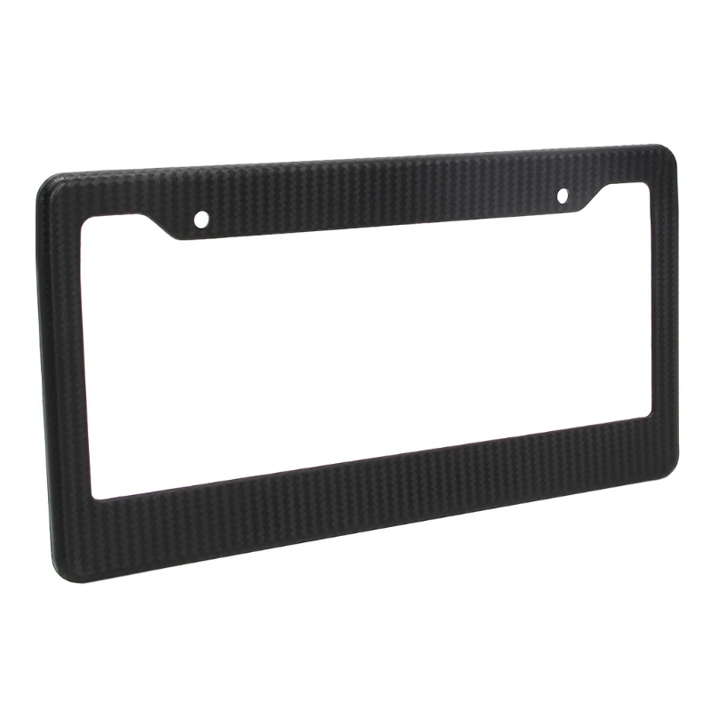 

L41C REAL 100% CARBON FIBER LICENSE PLATE FRAME TAG COVER ORIGINAL 3K With Free