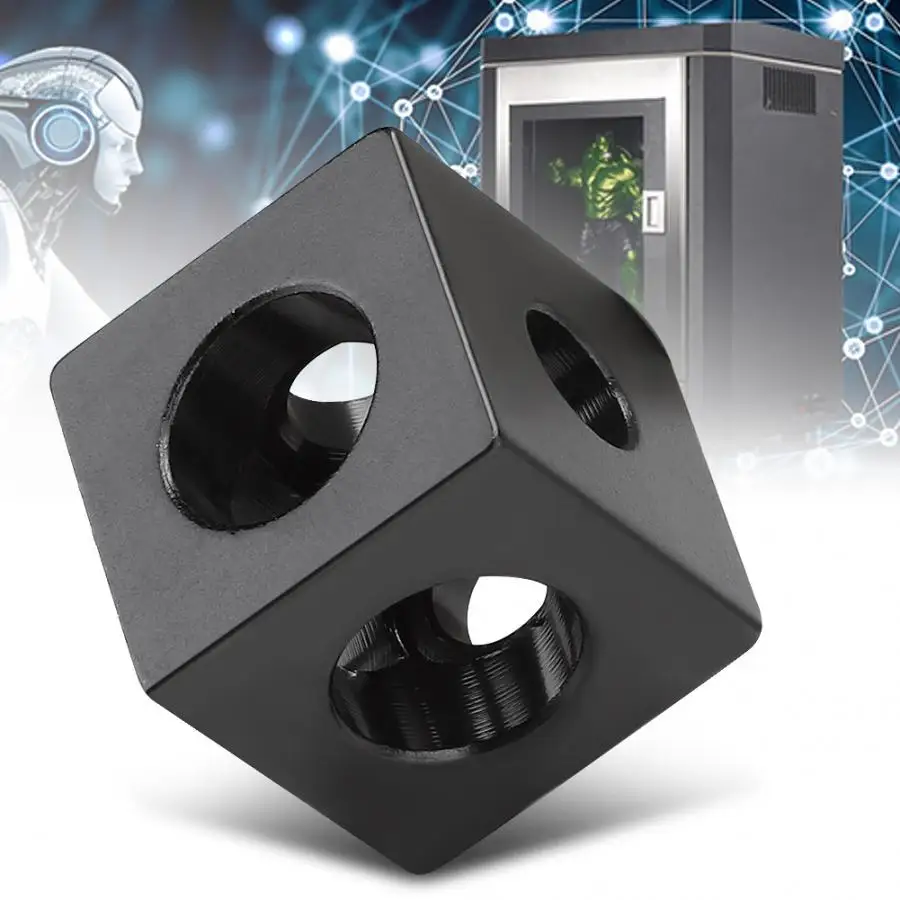 3D Printer Cube Corner Connector Three-Way Holder for V-Slot/C-Beam Linear Guide 3d printer parts | Компьютеры и офис