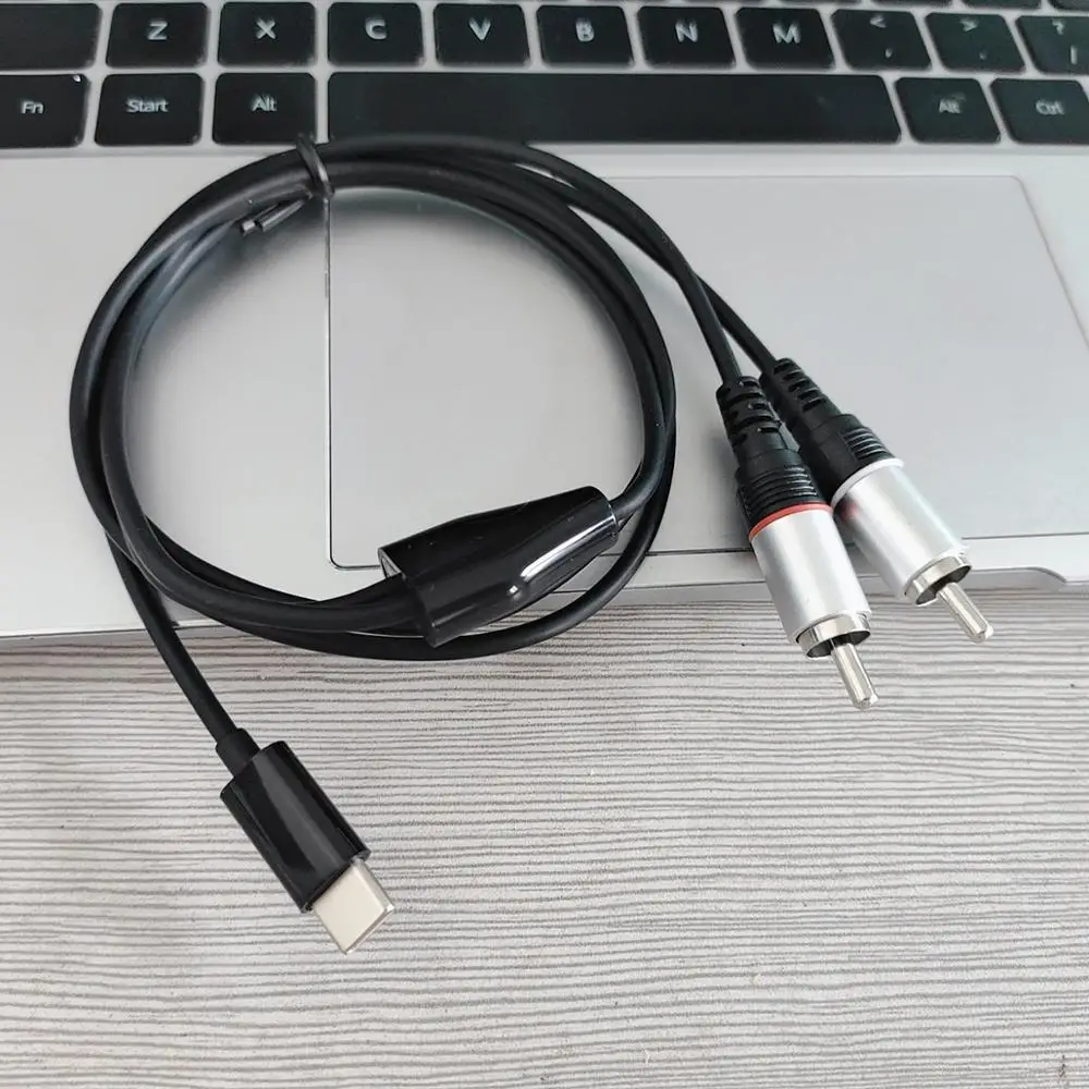 1 м 3 фута USB Type C до 2 RCA Jack адаптер кабель для усилителя динамика|Кабели VGA| |