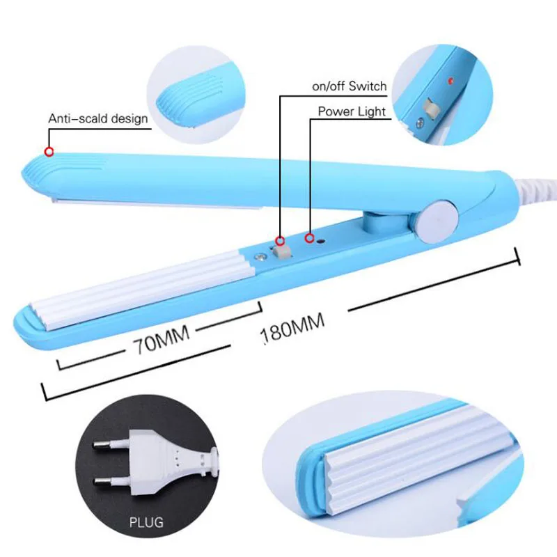 Мини Портативный Прямой зажим для волос креативный фарфоровый Электрический