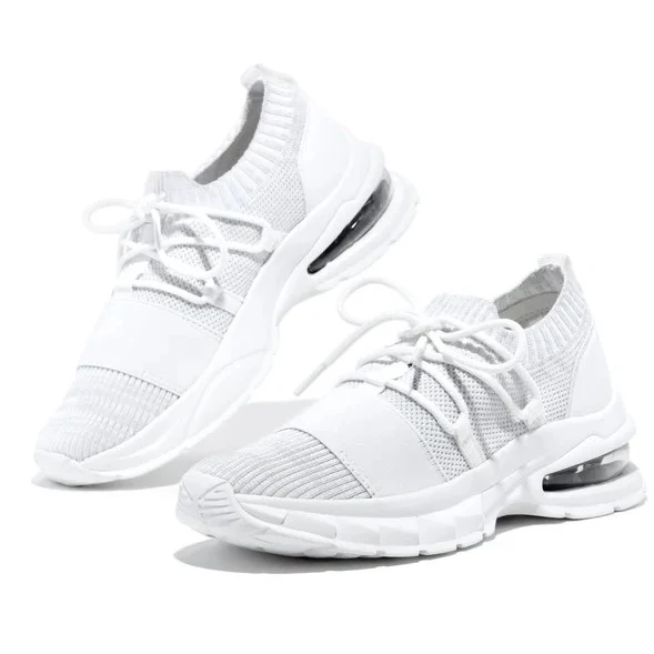 

2021 New Summer Woman Sneakers Breathable Sock Casual Shoes Lace Up Tennis Mesh Shoes Female Sport Shoes Flat