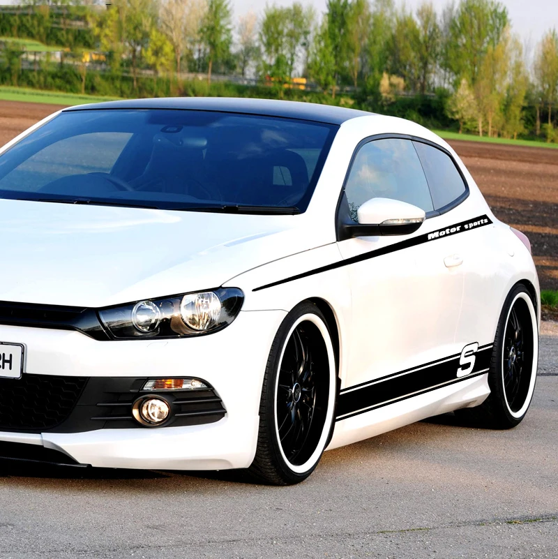 Спортивные наклейки и на весь корпус Стайлинг автомобиля для Volkswagen Golf 4 7 5 6 mk4 MK6 GTI