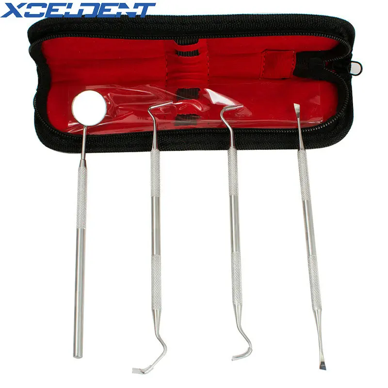 4 шт./компл. зубной клетчатый скребок скалер набор инструментов для гигиены