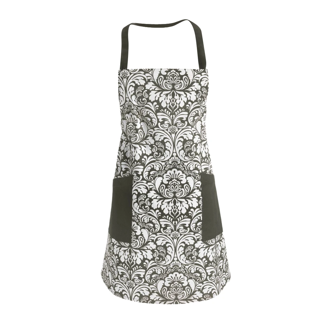 Женский фартук с карманами из чистого хлопка кухонный ресторанный нагрудник 10