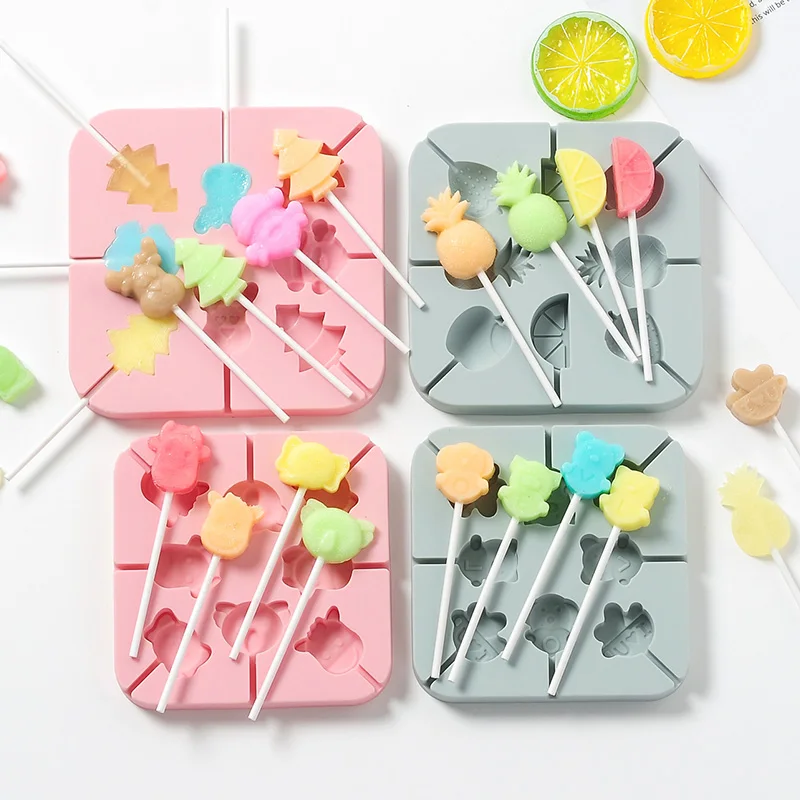 Силиконовая форма с крышкой для рождественской елки и оленя|Емкости мороженого| |