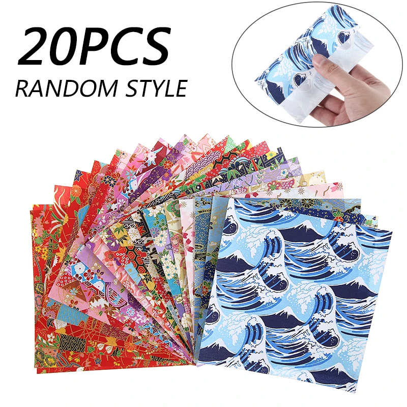 Японский оригами складные ремесленные бумаги Случайный Цветочный узор DIY делает