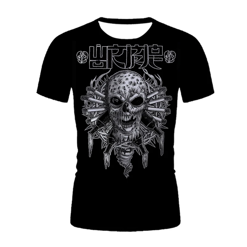 

European wind explosion summer comfortable fashion men's T-shirt 2021 new casual loose sports short sleeve T-shirt