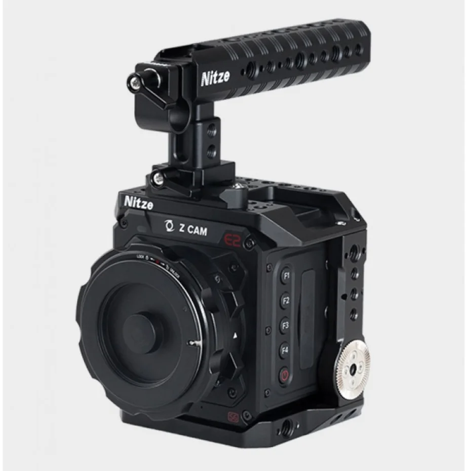 Клетка NITZE для камеры Z CAM E2 S6/F6/F8 со встроенными рельсами NATO и розеткой ARRI TP FS с
