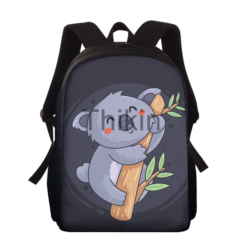 Школьные ранцы для девочек-подростков, мультипликационный рюкзак для учеников с принтом коала, многофункциональная школьная сумка с мульт...