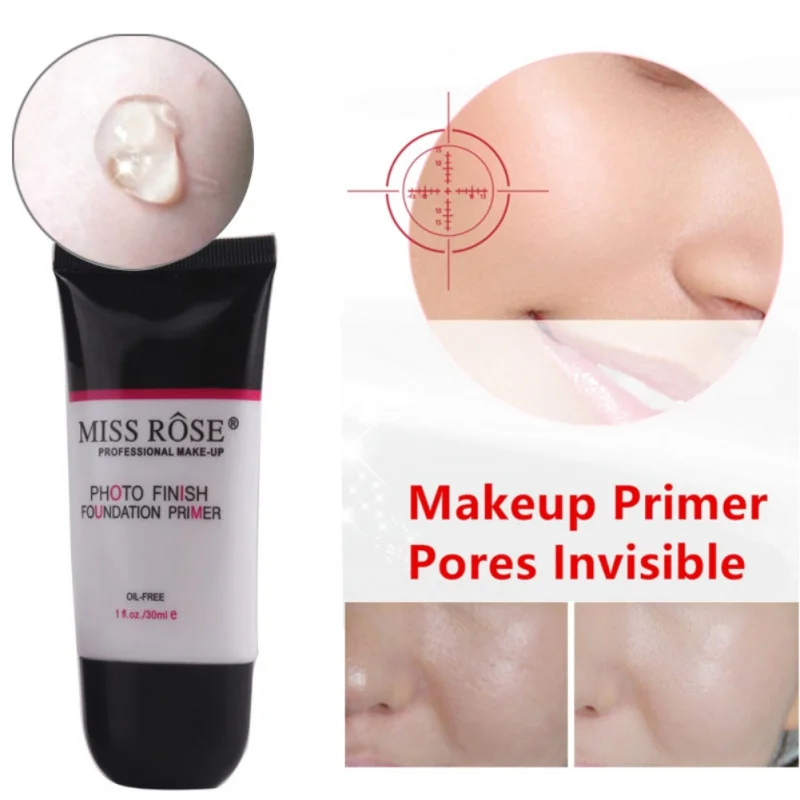 Miss Rose без масла основа под макияж лосьон гель тональный крем поры для лица Maquiagem