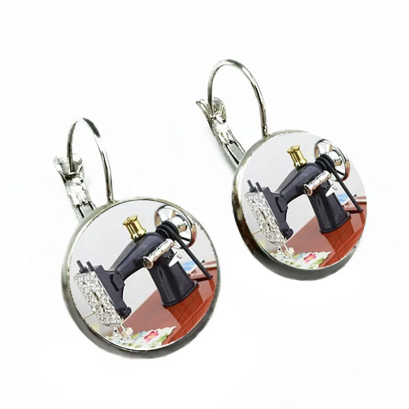 Горячая Распродажа винтажная швейная бижутерия машинка для сережек |