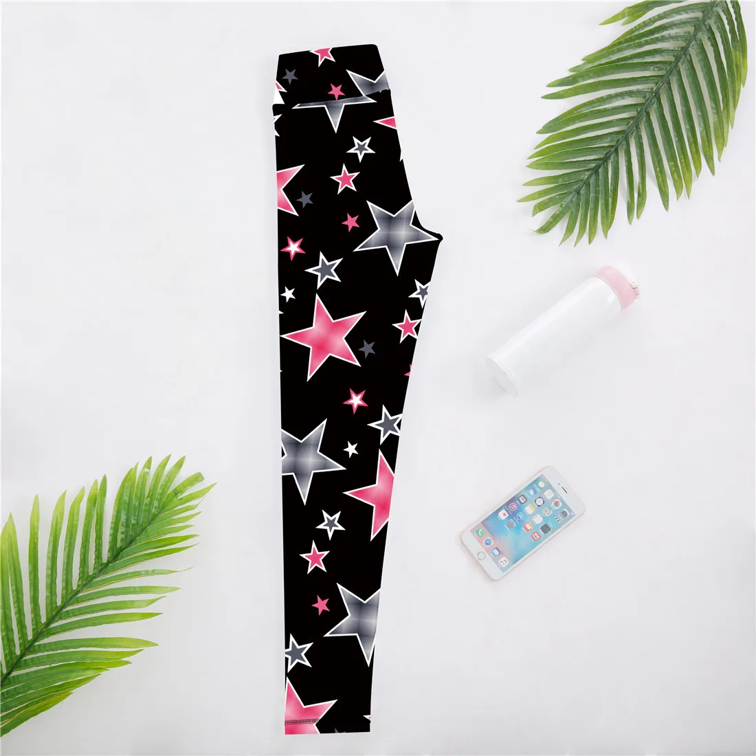 Women Sport Leggings Stars 3D Print High Waist Yoga Pant Female Elastic Slim Running Trousers Girls Quick Dry Gym Fitness Tights