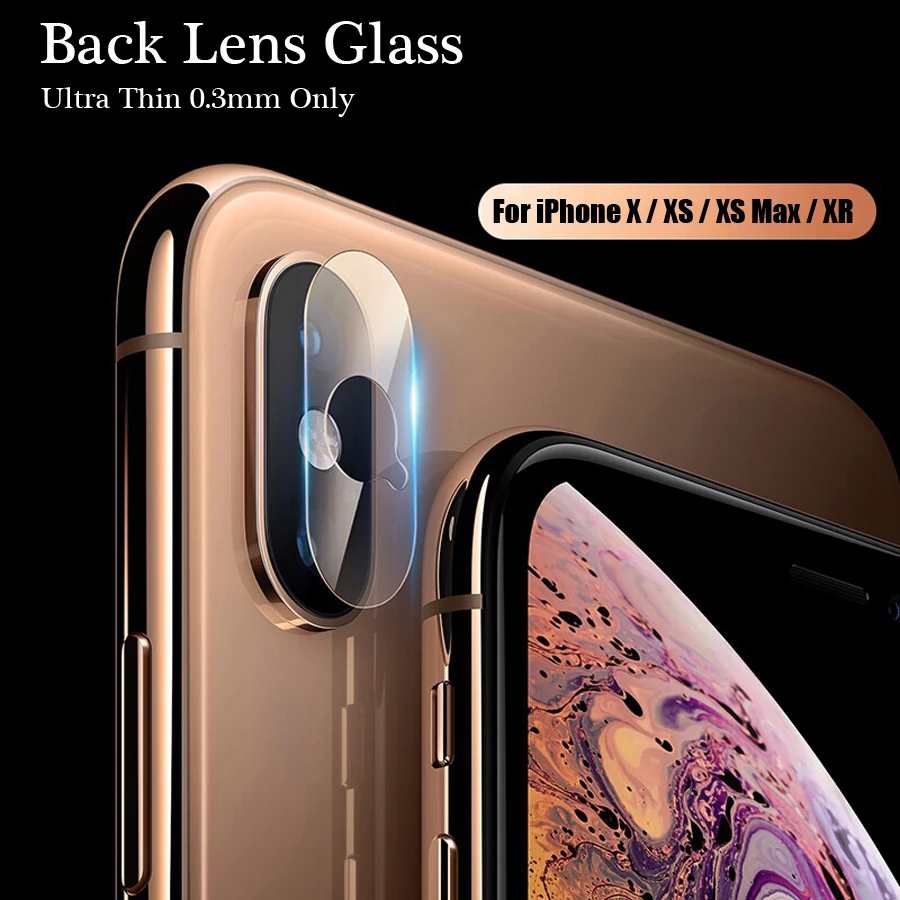 2 шт./лот закаленное стекло для задней камеры iPhone X XR XS Max Защитная пленка объектива