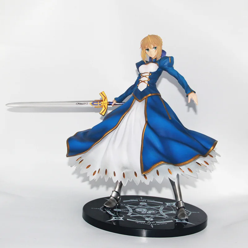 Аниме экшн-фигурки Fate/stay Night Altria Pendragon красивые девушки 41 см 1/4 стоя Боевая осанка