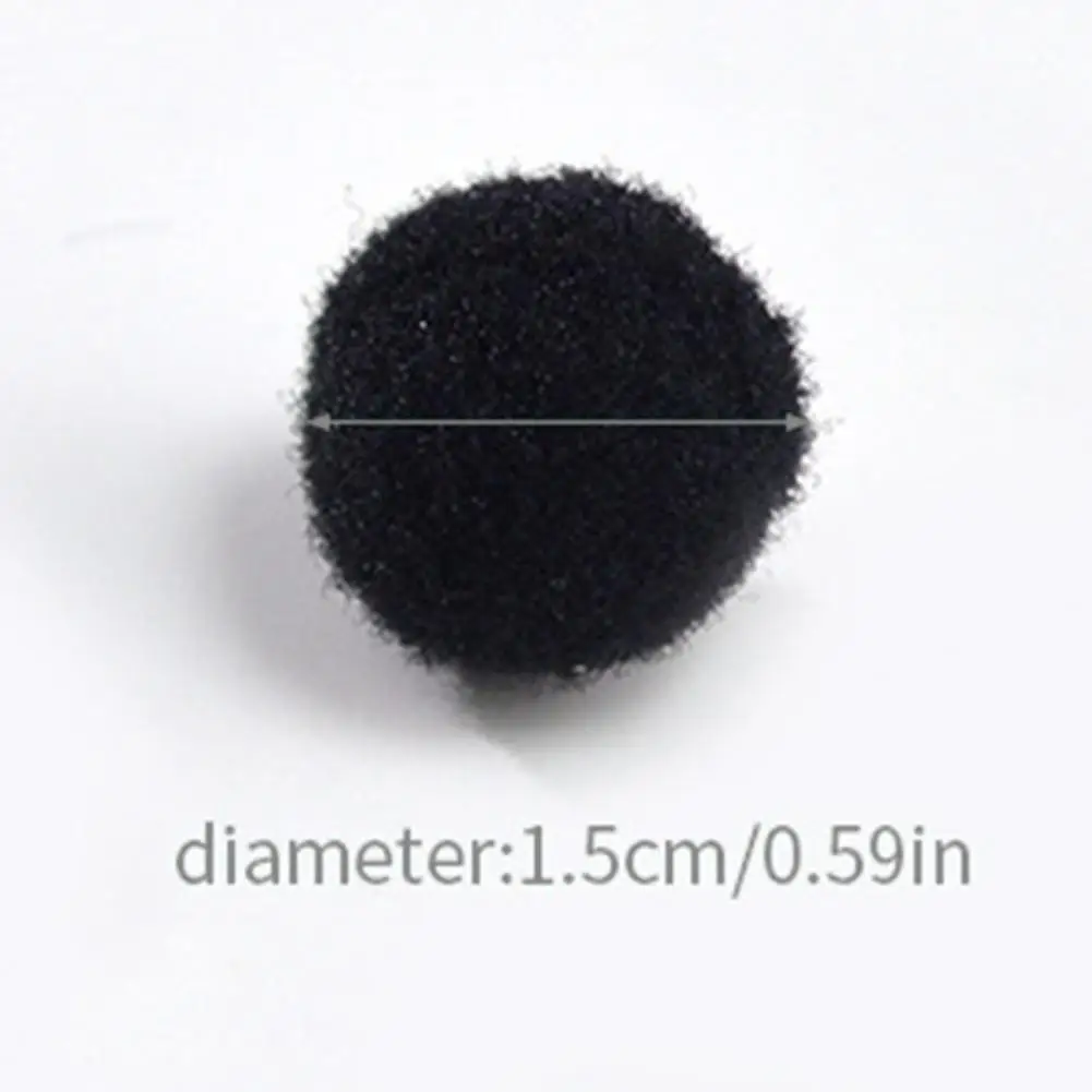 

Fluffy Soft Pompom Plush Pom Poms Ball 12cm x 8cm Pompones DIY Handmade Sewing Craft Kids Toy Wedding Decoration