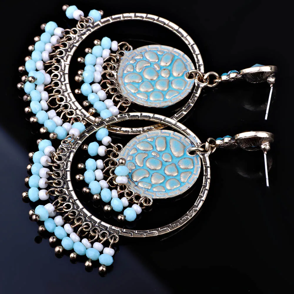 Ювелирные изделия FARLENA круглые дизайнерские серьги ручной работы из бисера в